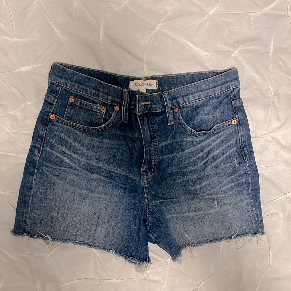 Madewell distressed shorts